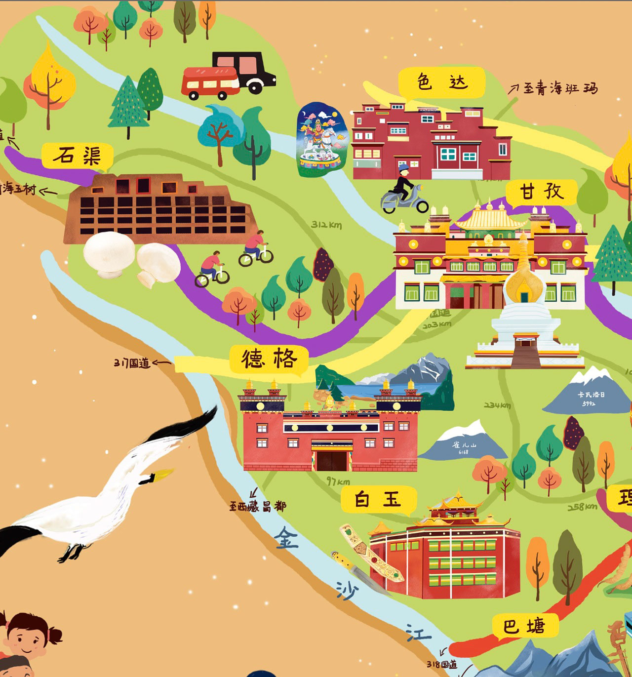 澄迈手绘地图景区的文化宝库
